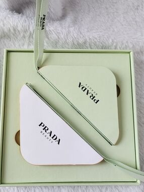 Prada Beauty Paper Ornaments in Mint and White